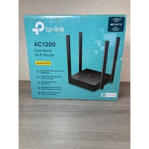 TP Link AC1200 Dual Band Wi Fi Router Archer C54 Fast Connections- NIB